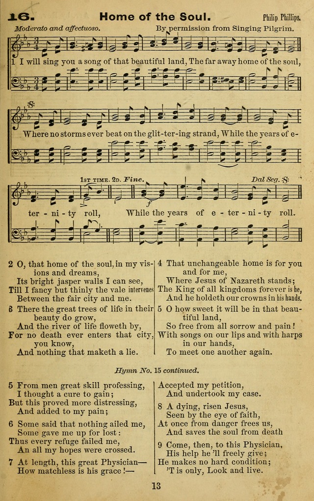 The Revivalist: a Collection of Choice Revival Hymns and Tunes page 13