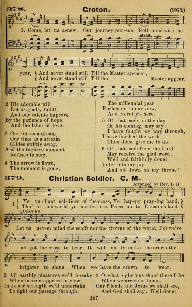 The Revivalist: a Collection of Choice Revival Hymns and Tunes page 187