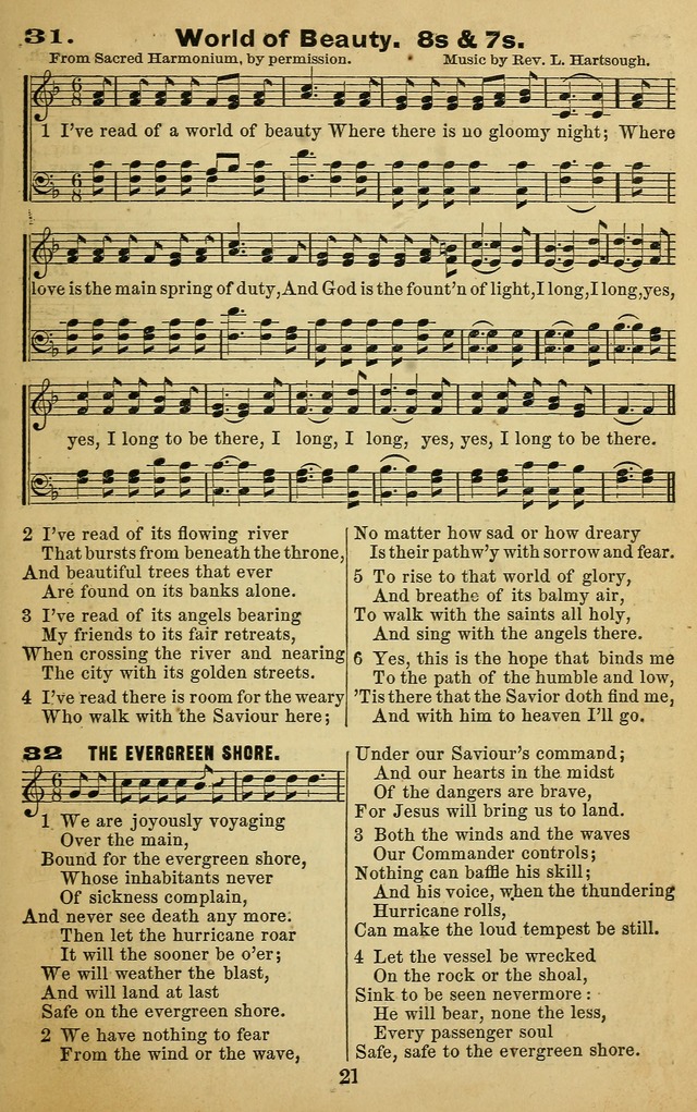 The Revivalist: a Collection of Choice Revival Hymns and Tunes page 21