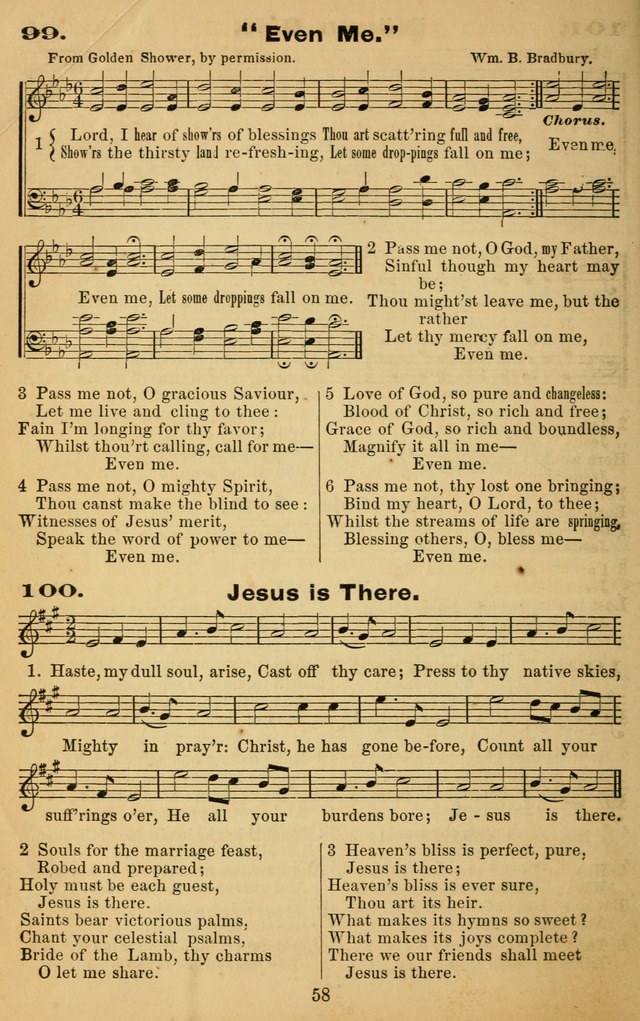 The Revivalist: a Collection of Choice Revival Hymns and Tunes page 58