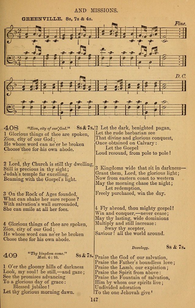 The Reformed Church Hymnal: with tunes page 147