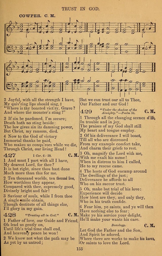 The Reformed Church Hymnal: with tunes page 153