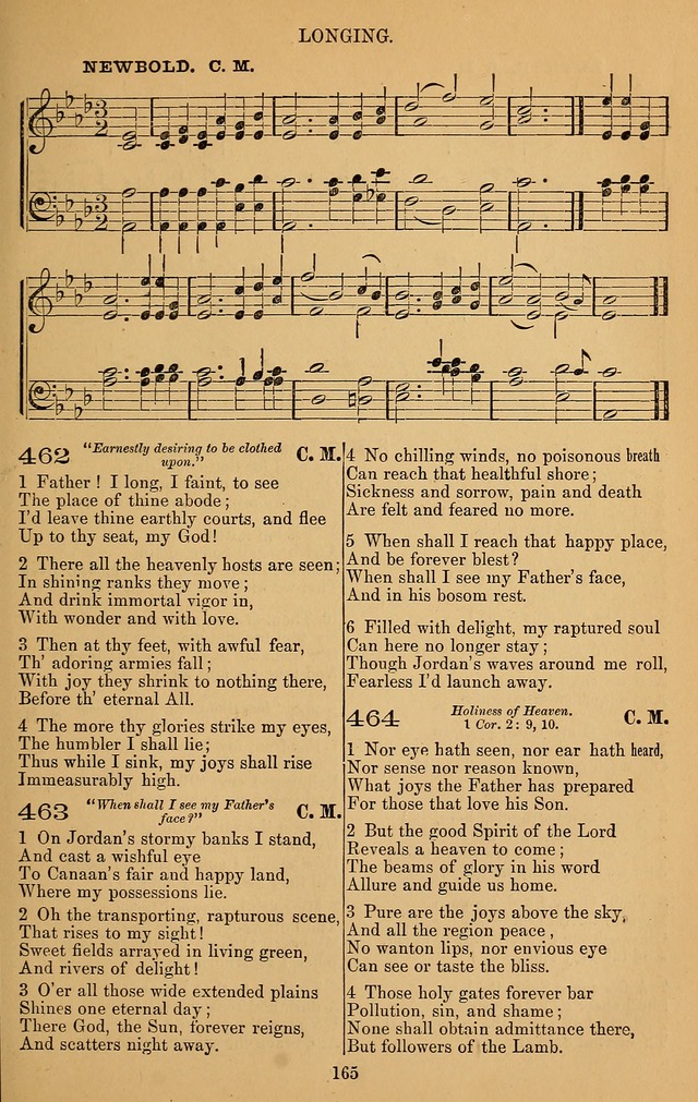 The Reformed Church Hymnal: with tunes page 165