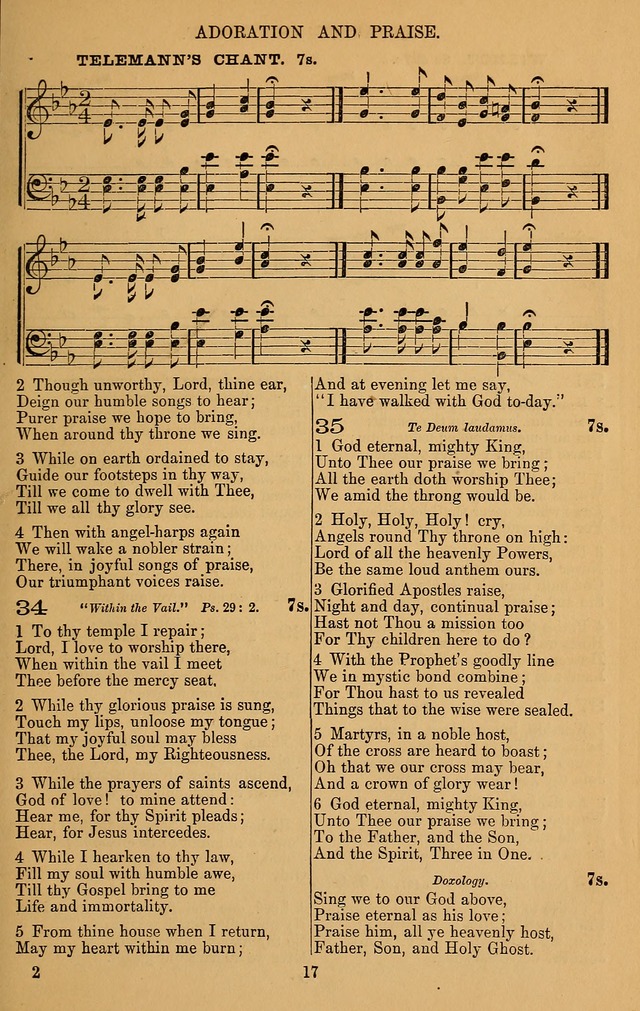 The Reformed Church Hymnal: with tunes page 17