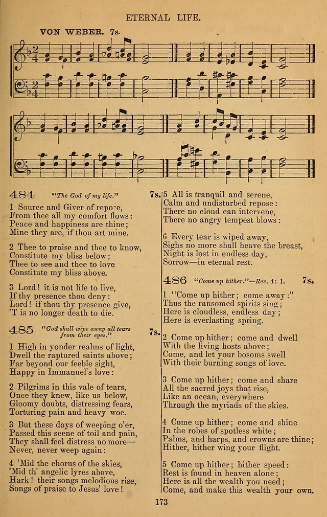 The Reformed Church Hymnal: with tunes page 173