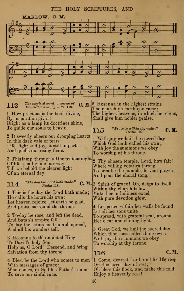 The Reformed Church Hymnal: with tunes page 46