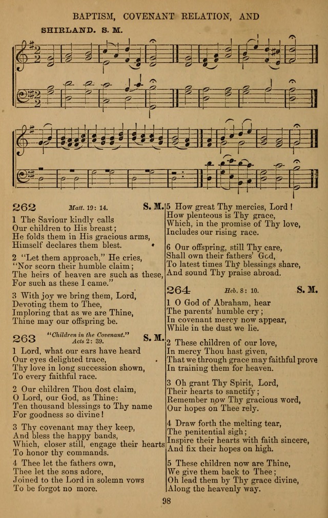 The Reformed Church Hymnal: with tunes page 98