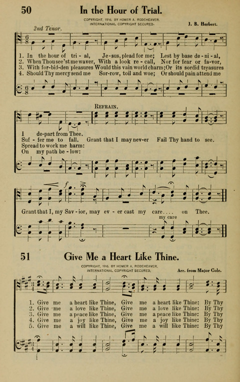 Rodeheaver Collection for Male Voices: One hundred and sixty Quartets and Choruses for men page 48