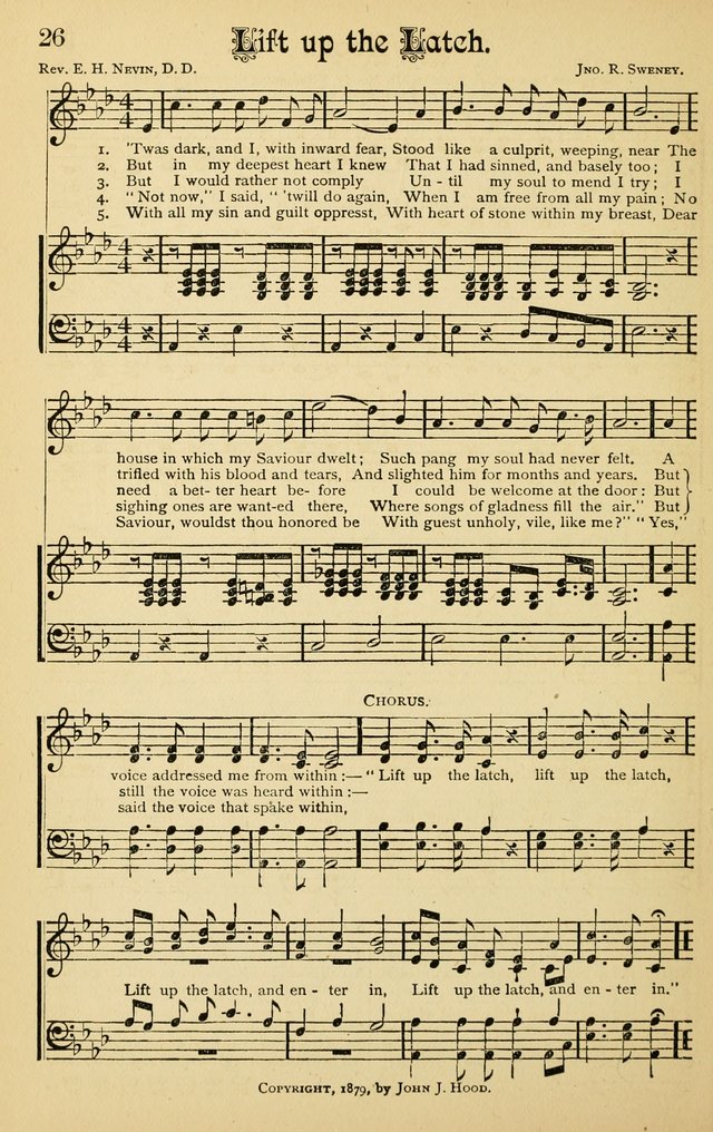 The Royal Fountain No. 3: sacred songs and hymns for use in Sabbath-school or prayer meeting page 26