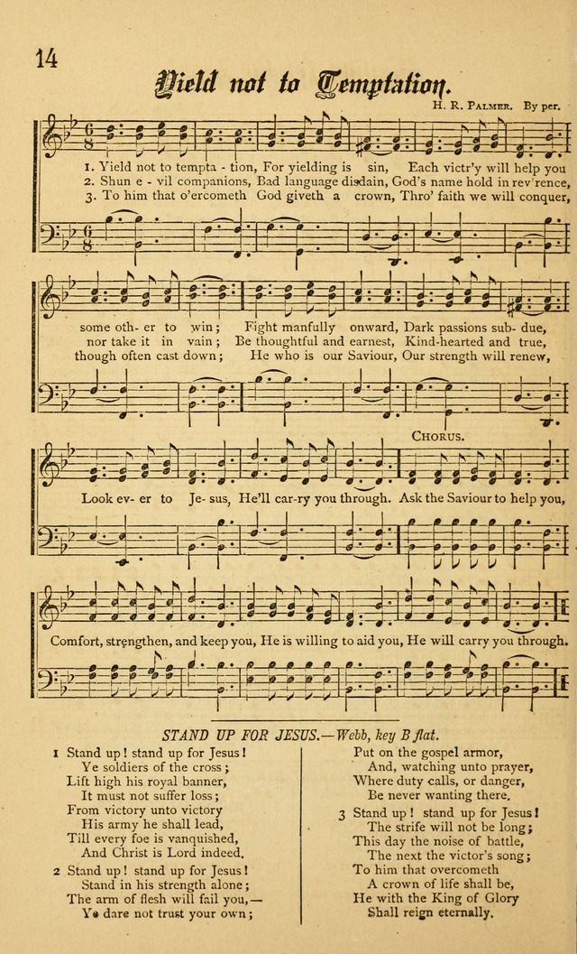 The Royal Fountain No. 4: sacred songs and hymns for use in Sabbath-school or prayer meeting page 14