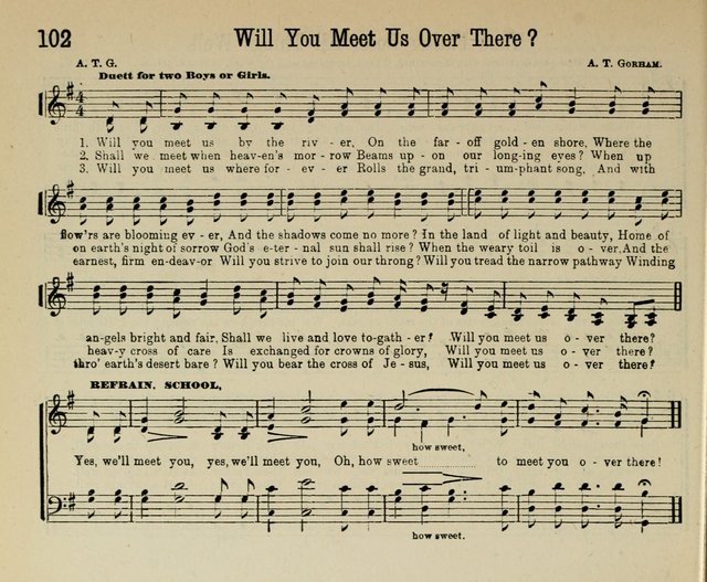 Royal Gems: a new and choice collection of Sunday school songs page 102