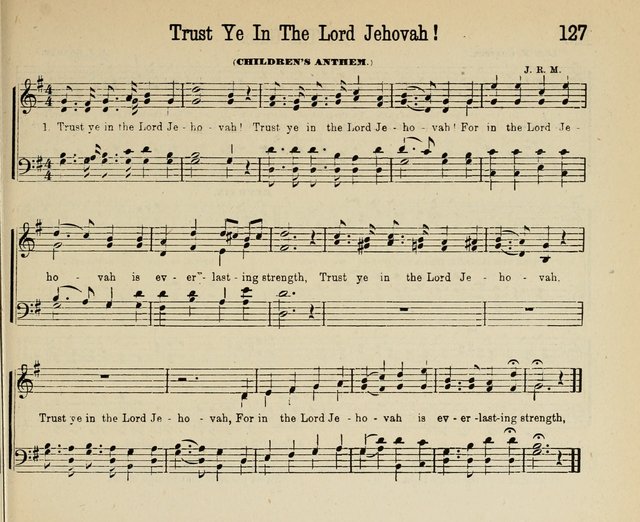 Royal Gems: a new and choice collection of Sunday school songs page 127