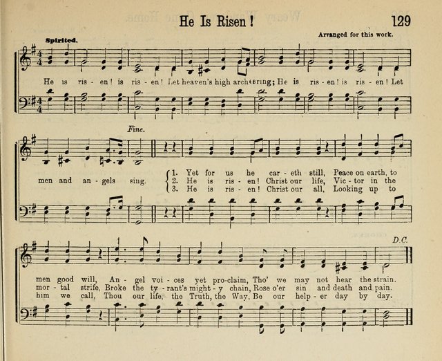 Royal Gems: a new and choice collection of Sunday school songs page 129