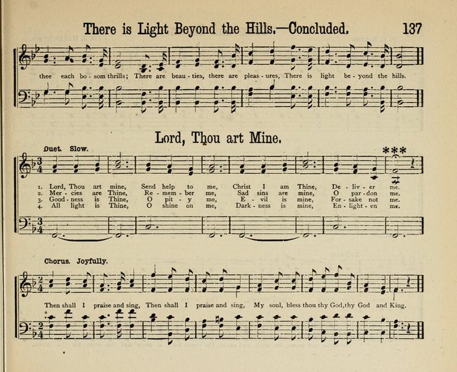 Royal Gems: a new and choice collection of Sunday school songs page 137