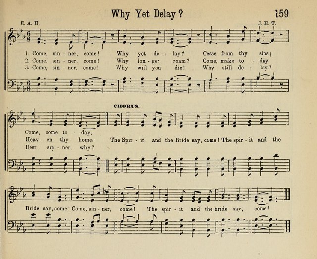 Royal Gems: a new and choice collection of Sunday school songs page 159
