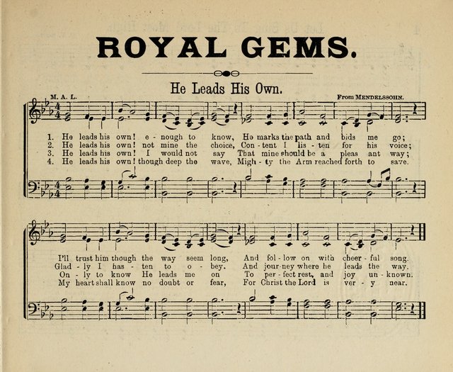 Royal Gems: a new and choice collection of Sunday school songs page 3