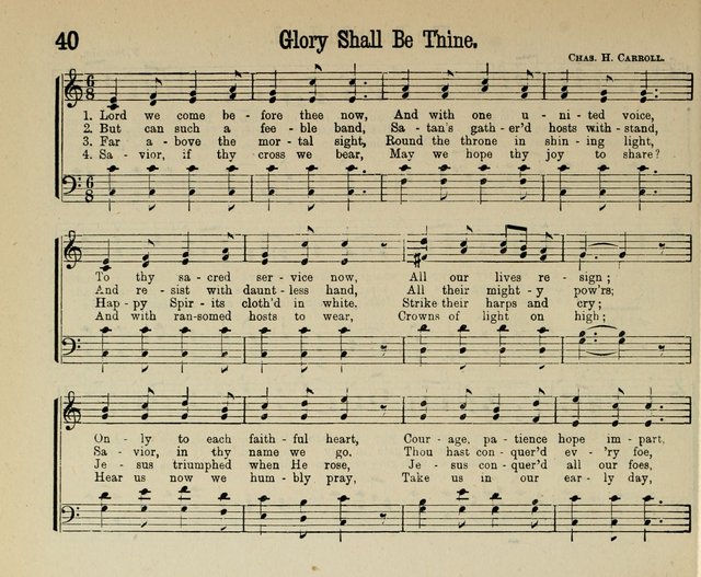 Royal Gems: a new and choice collection of Sunday school songs page 40