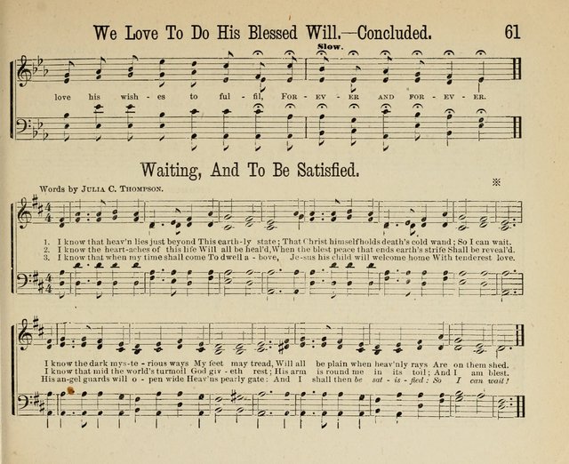 Royal Gems: a new and choice collection of Sunday school songs page 61