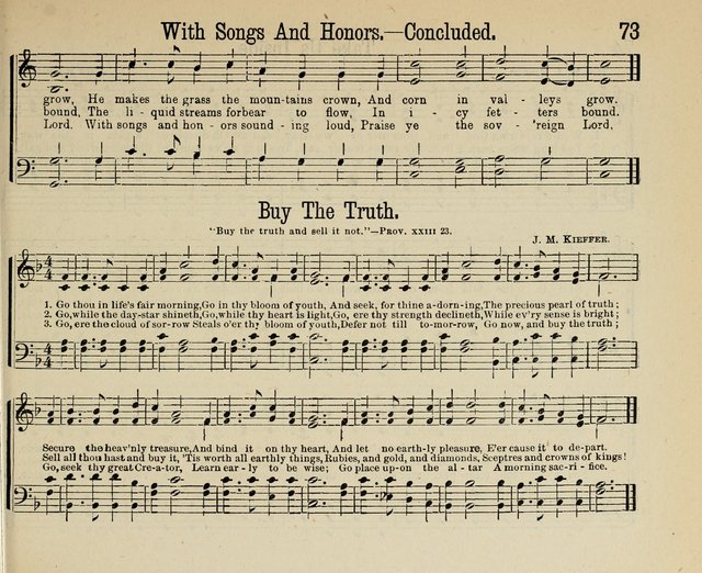 Royal Gems: a new and choice collection of Sunday school songs page 73