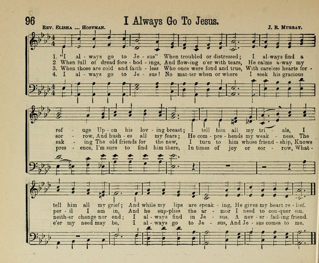 Royal Gems: a new and choice collection of Sunday school songs page 96