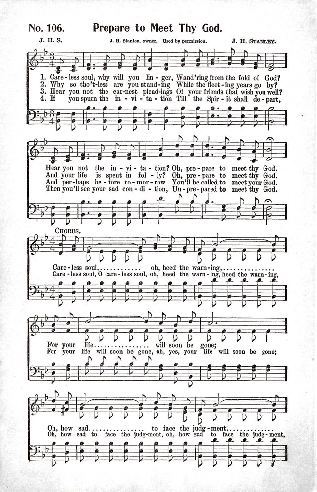 Reformation Glory: a new and inspiring collection of gospel hymns for evangelistic services page 106
