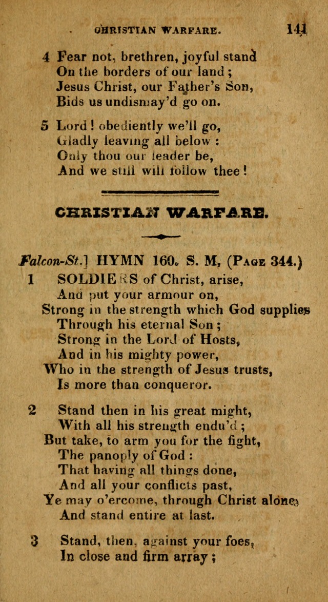 The Reformed Methodist Pocket Hymnal: Revised: collected from various authors. Designed for the worship of God in all Christian churches. page 141