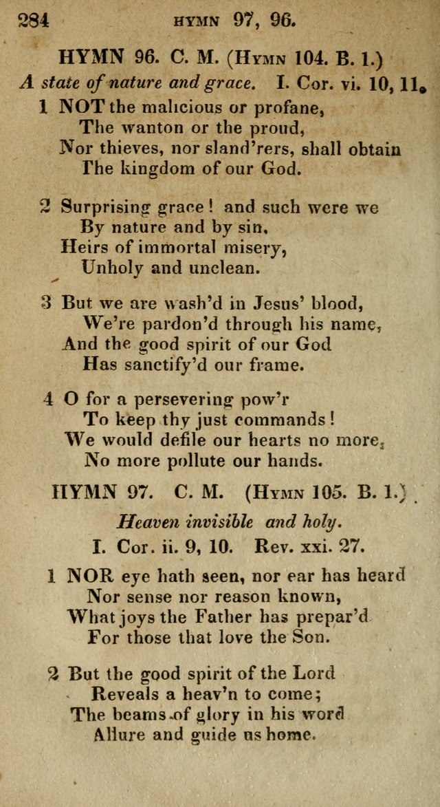 The Reformed Methodist Pocket Hymnal: Revised: collected from various authors. Designed for the worship of God in all Christian churches. page 284