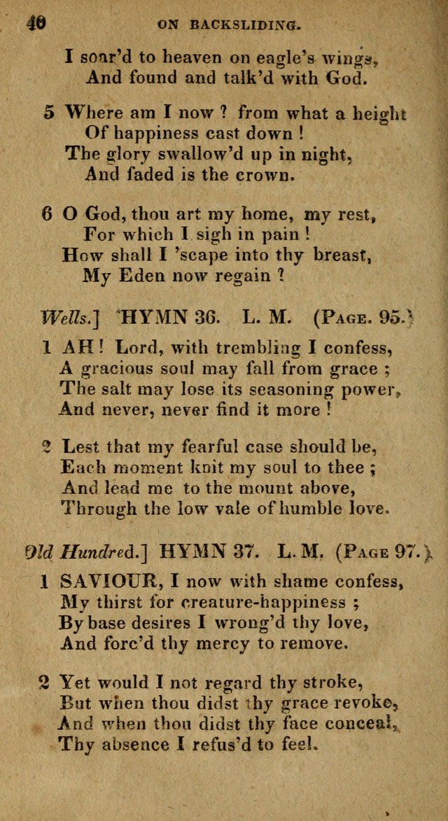 The Reformed Methodist Pocket Hymnal: Revised: collected from various authors. Designed for the worship of God in all Christian churches. page 40