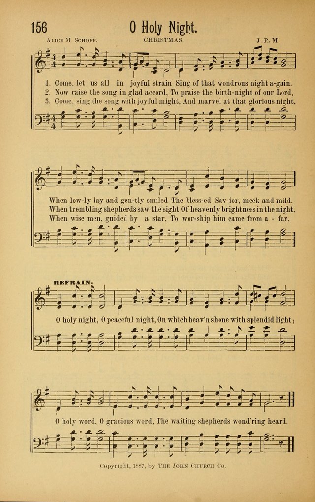 Royal Praise for the Sunday School: a collection of new and selected gospel songs. With a clear and concise course of instruction in the elements of music page 155