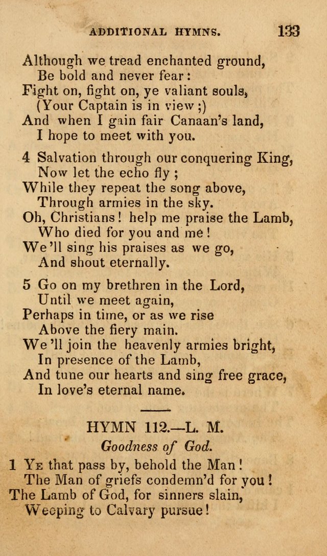 The Religious Songster: being a choice selection of hymns, adapted to the public and private devotions of Christians of all denominations: suitable to be used at missionary, temperance . . . page 137