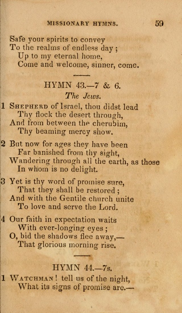 The Religious Songster: being a choice selection of hymns, adapted to the public and private devotions of Christians of all denominations: suitable to be used at missionary, temperance . . . page 61