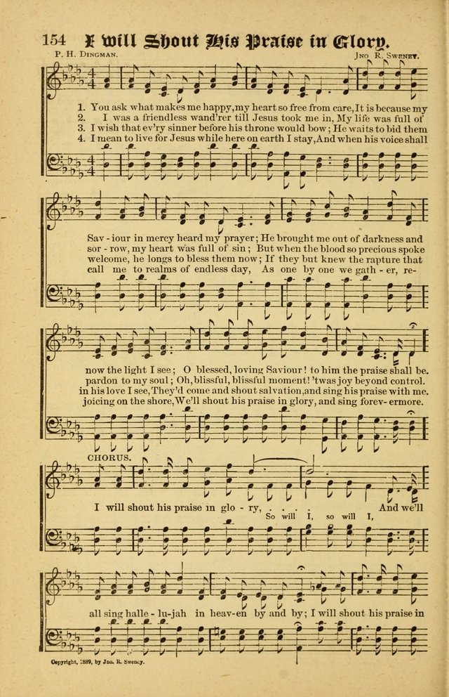 Radiant Songs: for use in meetings for Christian worship or work page 154