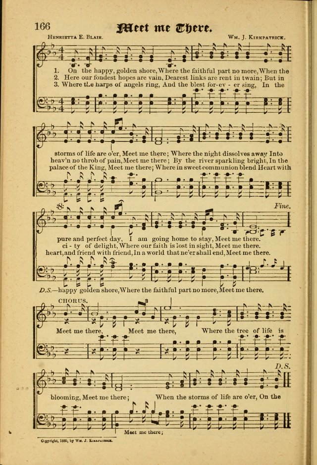 Radiant Songs: for use in meetings for Christian worship or work page 166