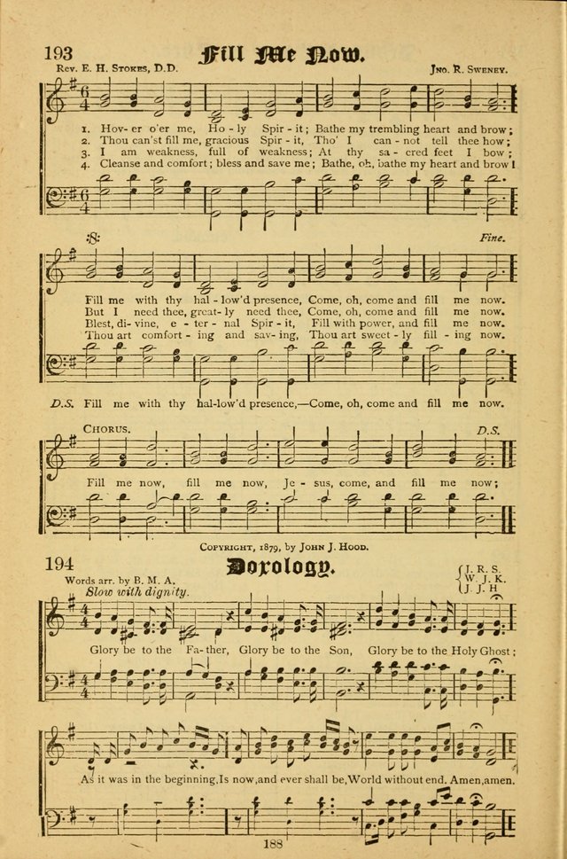 Radiant Songs: for use in meetings for Christian worship or work page 188