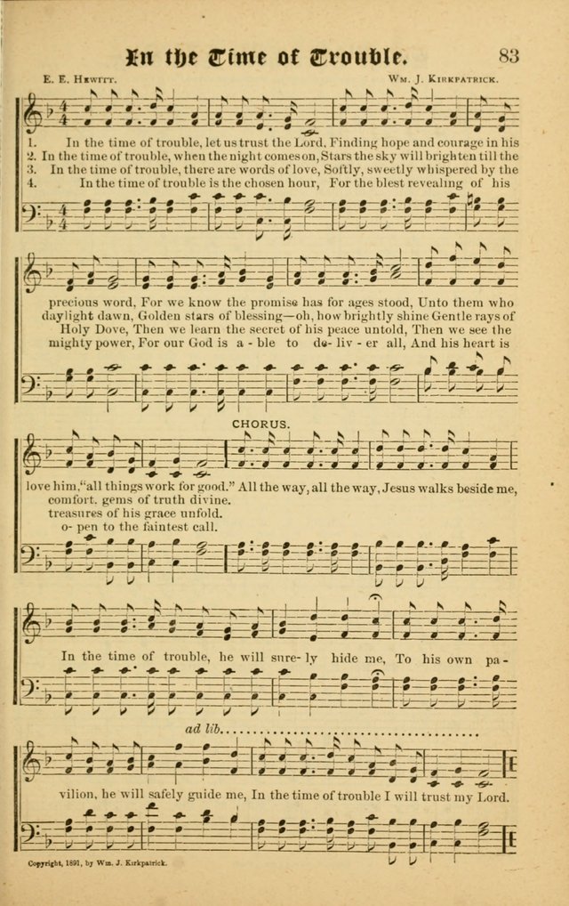 Radiant Songs: for use in meetings for Christian worship or work page 83