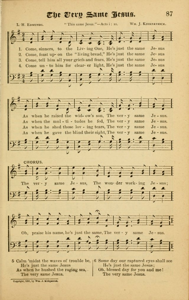 Radiant Songs: for use in meetings for Christian worship or work page 87