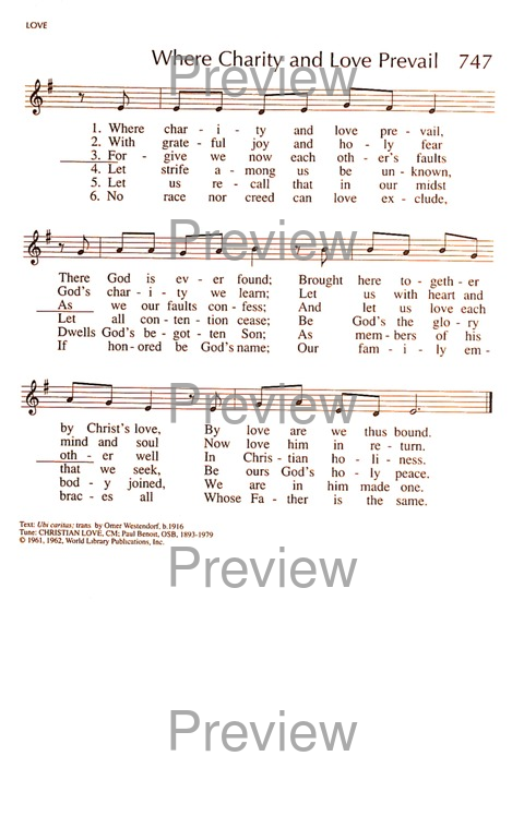 RitualSong: a hymnal and service book for Roman Catholics page 1030