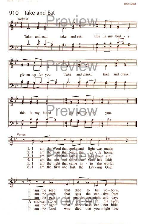 RitualSong: a hymnal and service book for Roman Catholics page 1259