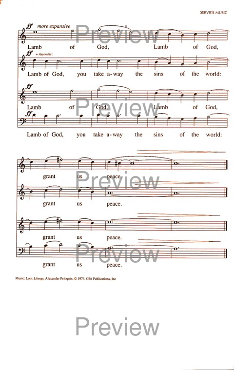 RitualSong: a hymnal and service book for Roman Catholics page 624