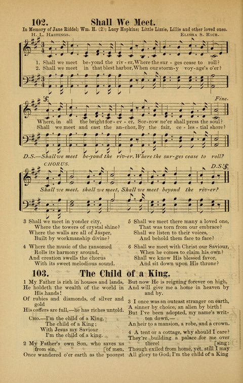 Rescue Songs: words and music with standard selections page 102