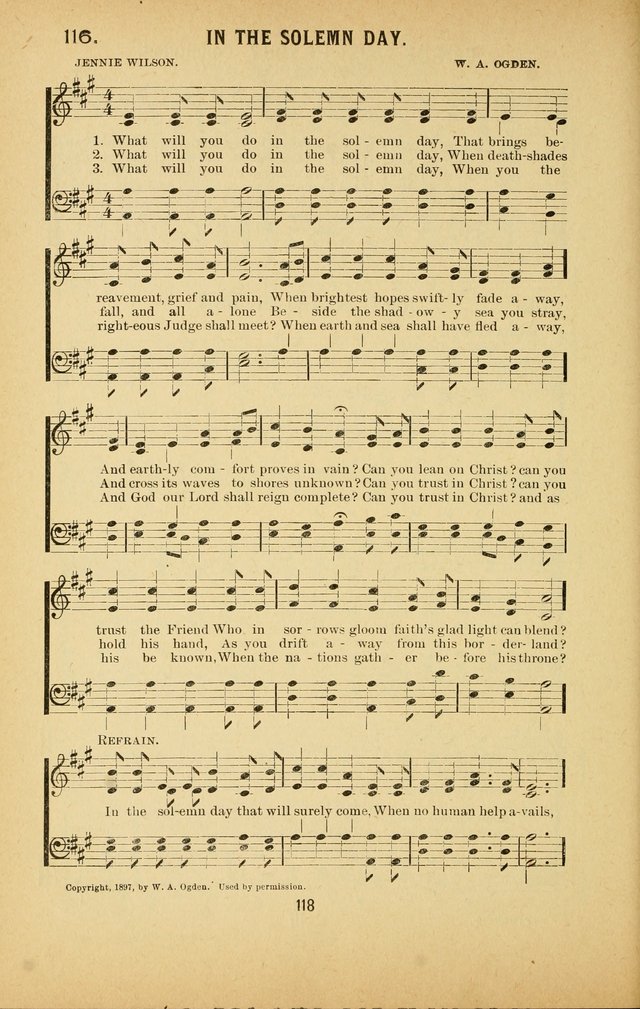 Riches of Grace: a Collection of New Songs and Standard Hymns page 118