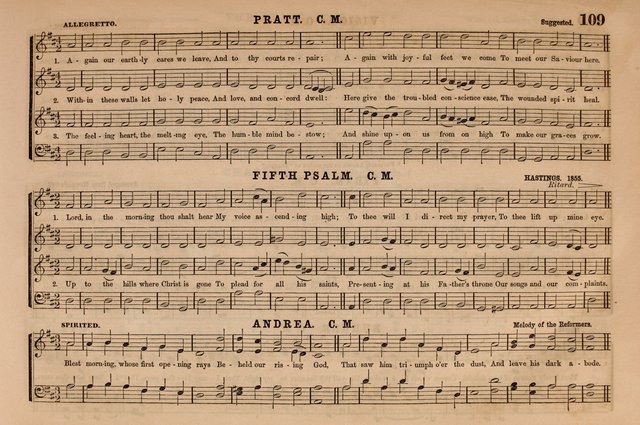 Selah: a collection of psalm and hymn tunes, introits, anthems, chants, motetts, choruses, etc. adapted to the use of classes, private circles, and worship assemblies page 109