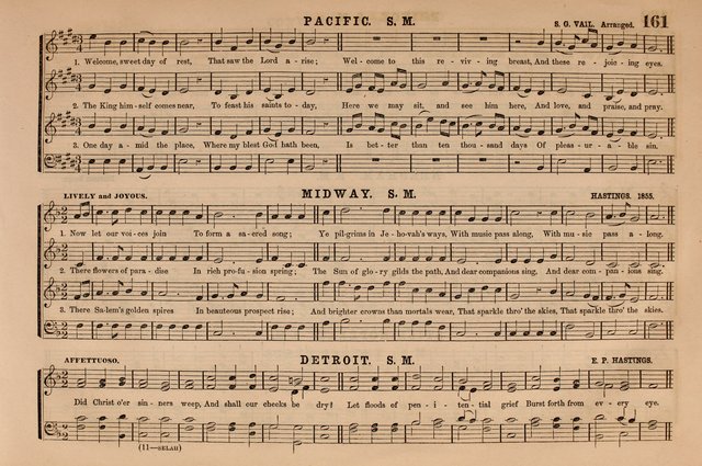 Selah: a collection of psalm and hymn tunes, introits, anthems, chants, motetts, choruses, etc. adapted to the use of classes, private circles, and worship assemblies page 161