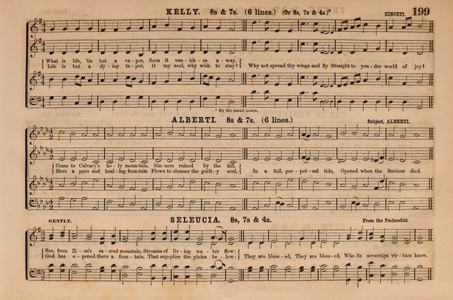 Selah: a collection of psalm and hymn tunes, introits, anthems, chants, motetts, choruses, etc. adapted to the use of classes, private circles, and worship assemblies page 199