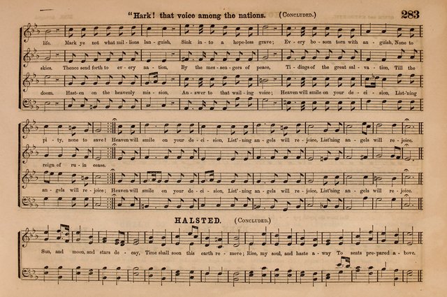 Selah: a collection of psalm and hymn tunes, introits, anthems, chants, motetts, choruses, etc. adapted to the use of classes, private circles, and worship assemblies page 283