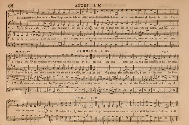 Selah: a collection of psalm and hymn tunes, introits, anthems, chants, motetts, choruses, etc. adapted to the use of classes, private circles, and worship assemblies page 62