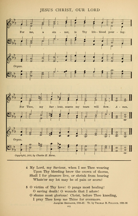 Songs for the Chapel: Arranged for male voices, for use in colleges, academies, schools and societies page 205