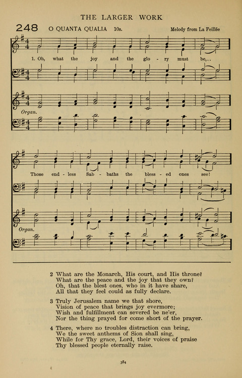 Songs for the Chapel: Arranged for male voices, for use in colleges, academies, schools and societies page 384