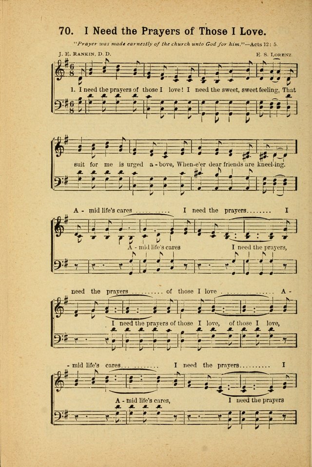 Songs for Christ and the Church: a collection of songs for the use of Christian endeavor societies, sunday-schools, and other church events page 62