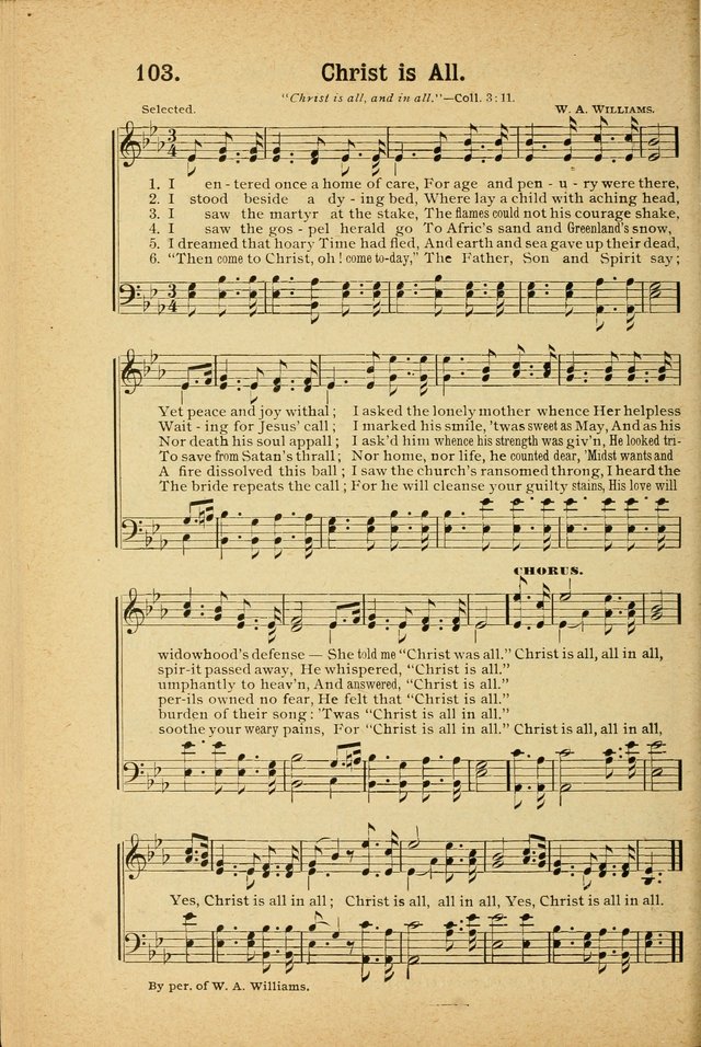 Songs for Christ and the Church: a collection of songs for the use of Christian endeavor societies, sunday-schools, and other church events page 88